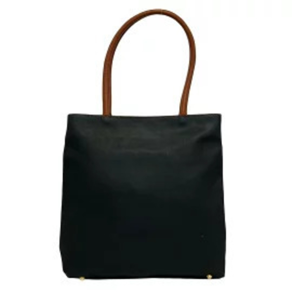 BOTTEGA VENETA Tote Bag Black x Brown Leather